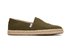 Alpargata Rope 2.0 Olive Recycled Cotton Slubby Woven