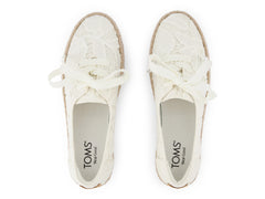 Valencia Lace Up Egret Floral Crochet