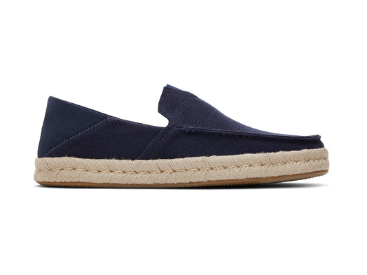Alonso Loafer Rope Navy Heritage Canvas-Suede