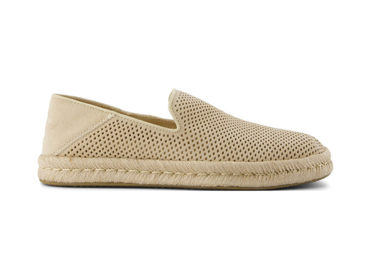 Santiago Almond Perforated Suede