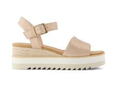 Diana Pale Rose Metallic Suede