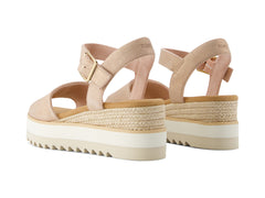 Diana Pale Rose Metallic Suede