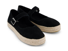 Carolina Mary Jane Black Suede