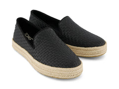 Carolina Black Woven Basket PU