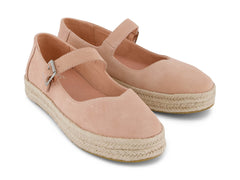 Carolina Mary Jane Café Creme Suede