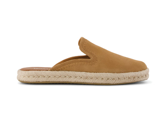 Santiago Mule Brown Sugar Suede Embroidery
