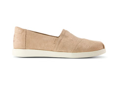 Alpargata Plus Bronze Metallic Crosshatch Suede