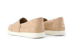 Alpargata Plus Bronze Metallic Crosshatch Suede