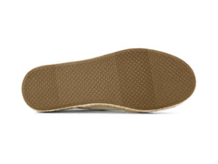 Carolina Lace Up Natural Undyed Embroidered Metallic Palm Trees