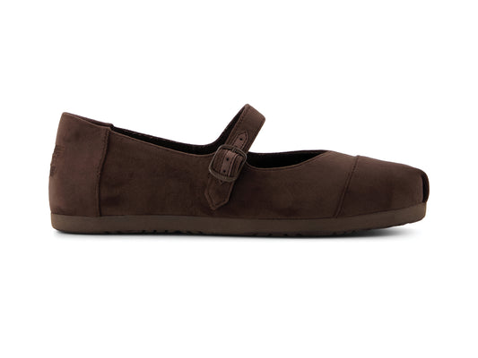Alpargata Mary Jane Chocolate Brown Premium Velvet