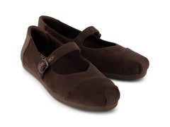 Alpargata Mary Jane Chocolate Brown Premium Velvet