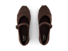 Alpargata Mary Jane Chocolate Brown Premium Velvet