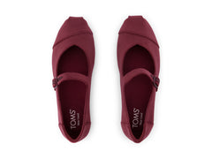 Alpargata Mary Jane Dark Burgundy Premium Velvet