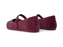 Alpargata Mary Jane Dark Burgundy Premium Velvet