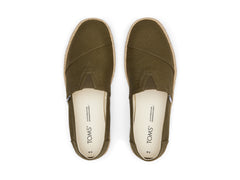 Alpargata Rope 2.0 Olive Recycled Cotton Slubby Woven