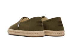 Alpargata Rope 2.0 Olive Recycled Cotton Slubby Woven