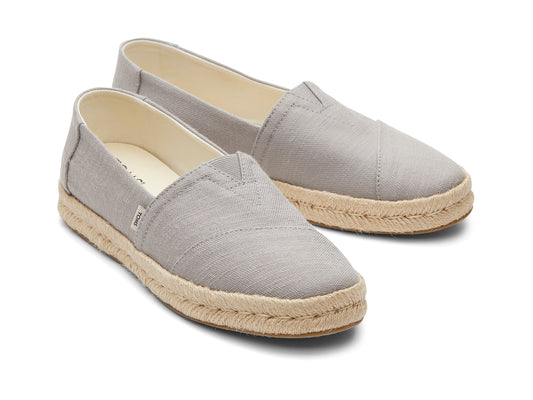 Alpargata Rope 2.0 Drizzle Grey Recycled Cotton Slubby Woven