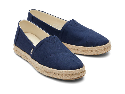 Alpargata Rope 2.0 Navy Recycled Cotton Slubby Woven
