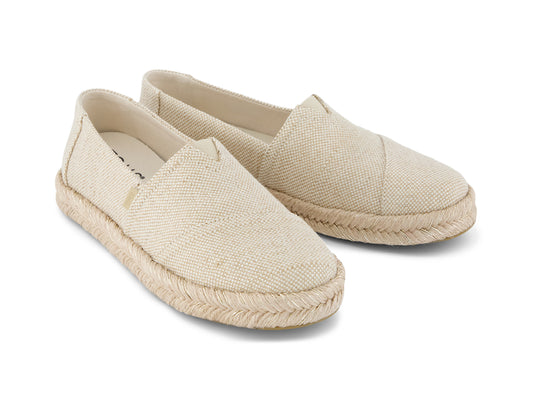 Alpargata Rope 2.0 Champagne Glimmer Slub Canvas