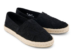 Alpargata Rope 2.0 Black Floral Crochet