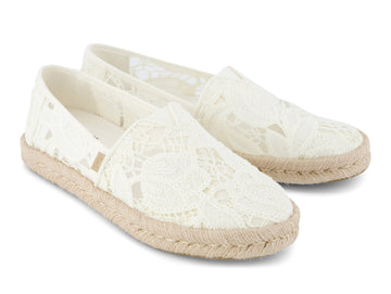 Alpargata Rope 2.0 Egret Floral Crochet