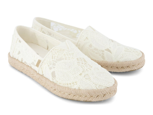 Alpargata Rope 2.0 Egret Floral Crochet