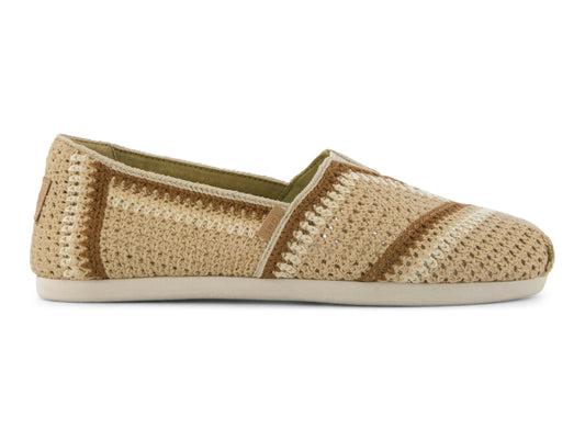 Alpargata Almond Multi Engineered Crochet