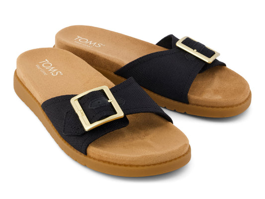 Marin Slide Black Heavy Canvas