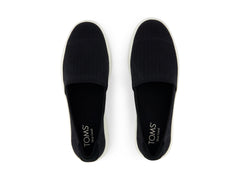 Kameron Black Open Weave Mesh Suede