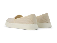Kameron Beige Open Weave Mesh Suede