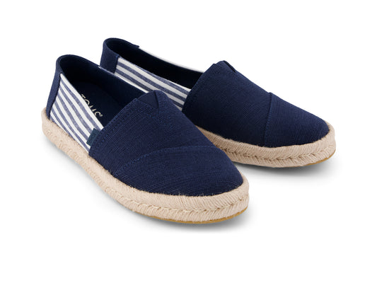 Alpargata Rope 2.0 Navy Heritage Canvas Woven Stripe