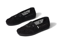 Alpargata Black Moroccan Crochet