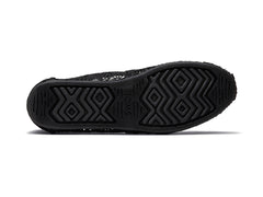 Alpargata Black Moroccan Crochet
