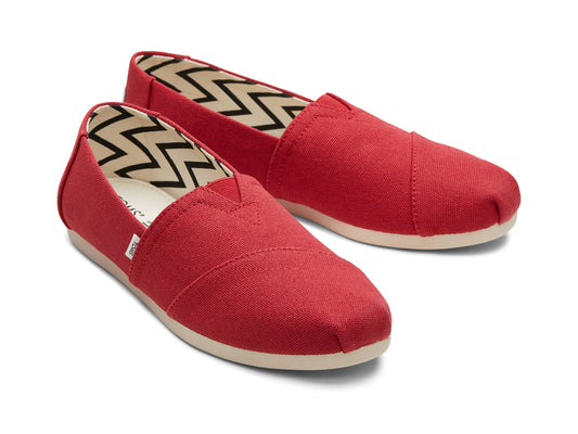 Alpargata Red Recycled Cotton Canvas