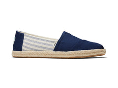 Alpargata Rope Navy Recycled Cotton University Stripes