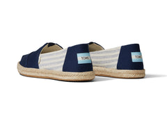 Alpargata Rope Navy Recycled Cotton University Stripes
