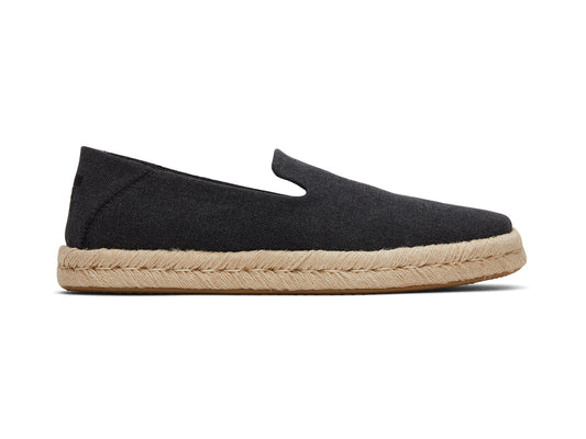 Santiago Black Recycled Cotton Canvas