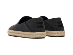 Santiago Black Recycled Cotton Canvas