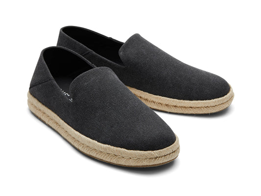 Santiago Black Recycled Cotton Canvas