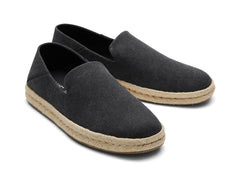 Santiago Black Recycled Cotton Canvas