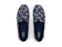 Alpargata Navy Multi Embroidered Floral