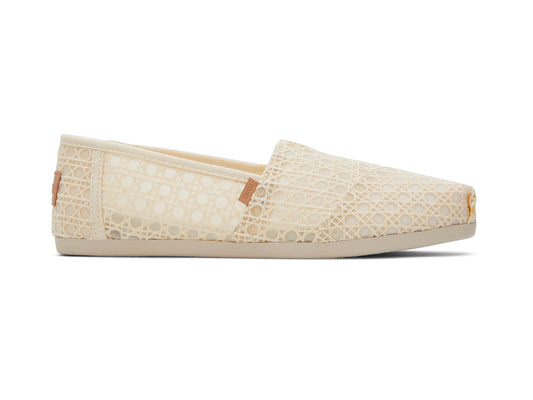 Alpargata Natural Basket Weave Lace