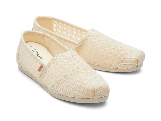 Alpargata Natural Basket Weave Lace