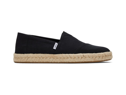 Alpargata Rope 2.0 Black Recycled Cotton Slubby