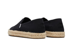 Alpargata Rope 2.0 Black Recycled Cotton Slubby