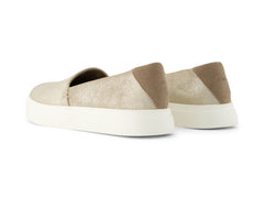 Kameron Champagne Metallic Suede