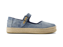 Carolina Mary Jane Dark Sky Textured Denim