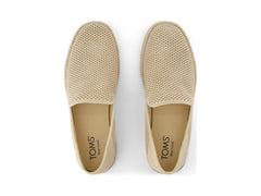 Santiago Almond Perforated Suede