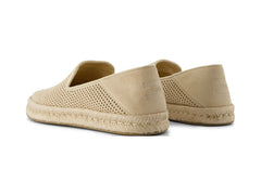 Santiago Almond Perforated Suede