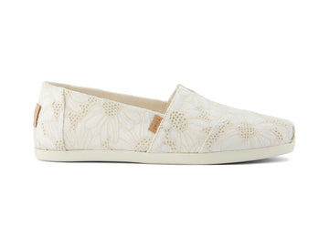 Alpargata Natural Oversized Floral Eyelet